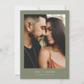 AVA Burgundy Floral Sukkulente Wüste Save the Date Einladung (Rückseite)