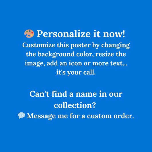 Ava Customizable Poster