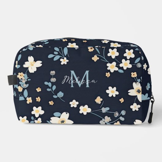 Ava Floral Blossom Mit Monogramm Waschbeutel (Vorderseite)
