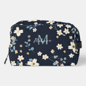 Ava Floral Blossom Mit Monogramm Waschbeutel (Rückseite)