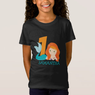 Ava - Fluss Mermaid Göttin 1. Geburtstag T - Shirt