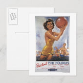 Ava Gardner Look-a-Butlin's Camps Postkarte (Vorne/Hinten)