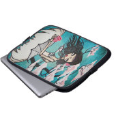 "Ava" Laptop-Kasten Laptopschutzhülle (Vorne Knopf)