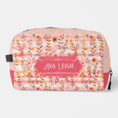 Ava Leigh Pink und Orange Wasserfarben Waschbeutel (Vorderseite)