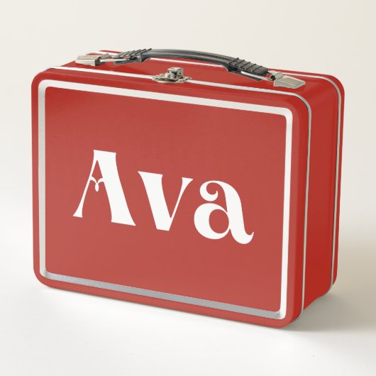 Ava Metall Brotdose (Vorderseite)