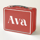 Ava Metall Brotdose (Rückseite)