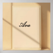 Ava Minimalist Name Typography Poster (Vorne)
