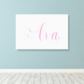 Ava - Moderne Kalligrafie Name Design Leinwanddruck (Insitu (Holzboden))