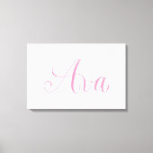 Ava - Moderne Kalligrafie Name Design Leinwanddruck (Vorderseite)