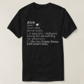 Ava Name Ava Definition Ava Weibliche Bezeichnung  T-Shirt (Design vorne)