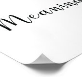 Ava Name Bedeutung Print Poster (Ecke)