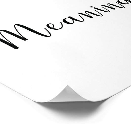 Ava Name Bedeutung Print Poster (Ecke)