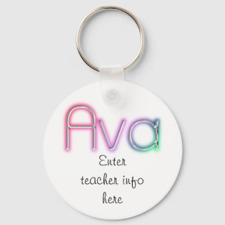 Ava Name Tag Schlüsselkette Schlüsselanhänger