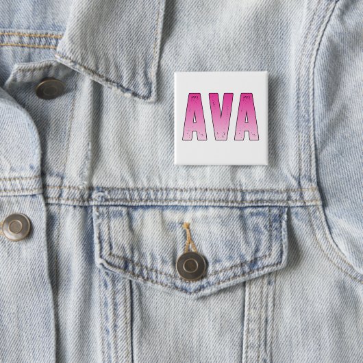 Ava rosa Name Button (Beispiel)