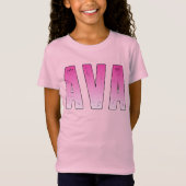 Ava rosa Name T-Shirt (Vorderseite)