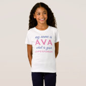 Ava Shirt Girl's Name Ava Geschenk T - Shirt Tshir (Vorne ganz)