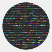 Ava Text Design I Aufkleber (Vorderseite)