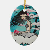 "Ava" Verzierung Keramikornament (Vorne)