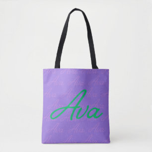 Ava Wiederholungsnamensmuster Tasche