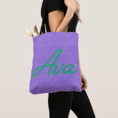 Ava Wiederholungsnamensmuster Tasche (Von Nahem)