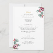 Ava Winter Katholische Hochzeit Einladung mit UAWG (Rückseite)