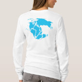 Avaaz Leichtgewichtler Hoodie T-Shirt (Rückseite)
