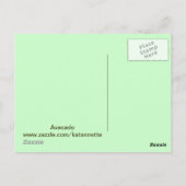 Avacado Card Postkarte (Rückseite)