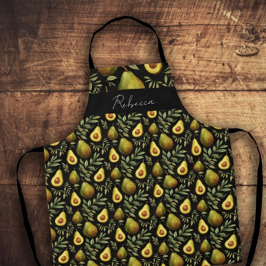 Avacado Custom Monogram Schürze