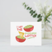 Avacado Lotto Postkarte (Stehend Vorderseite)