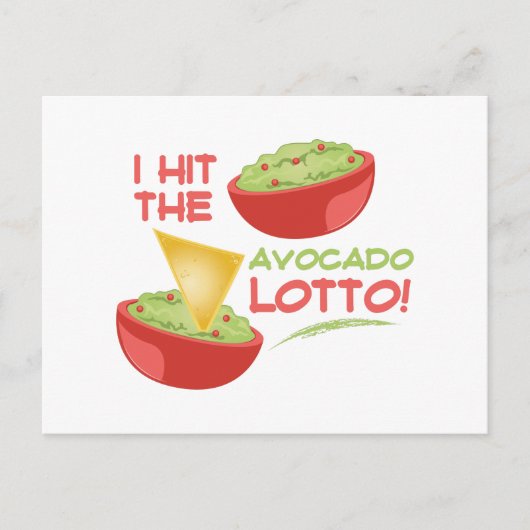Avacado Lotto Postkarte (Vorderseite)