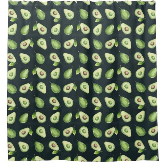Avacado Pattern Duschvorhang (Vorderseite)