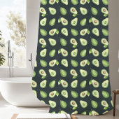 Avacado Pattern Duschvorhang