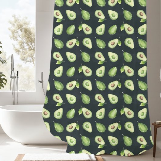 Avacado Pattern Duschvorhang