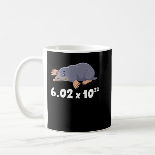 Avagadros Nummer Funny Mole Day Chemie Kaffeetasse (Links)
