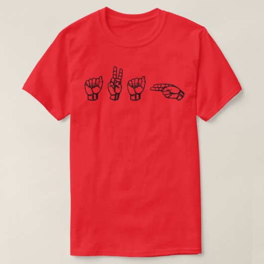 Avah Name Hand Sign Language ASL Geschenk Name Ava T-Shirt (Design vorne)