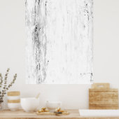 "Avalanche" Abstrakte Schwarz-Weiß-Kunst Poster (Küche)