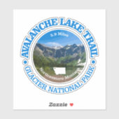 Avalanche Lake Trail (OBP) Aufkleber (Blatt)