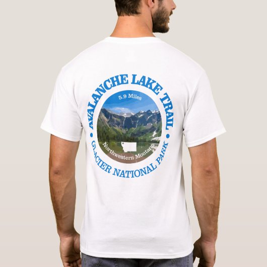 Avalanche Lake Trail (OBP) T-Shirt (Rückseite)