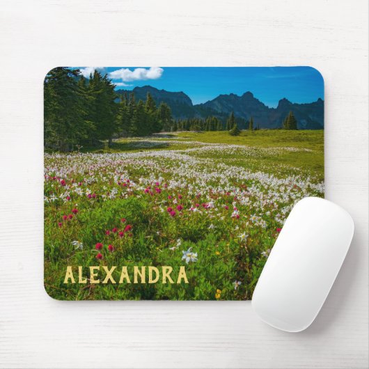 Avalanche Lily Superbloom Individuelle Name Mousepad (Mit Mouse)