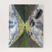 Avalanche Montana-See - Weihnachtsgrüße Puzzle (Vertikal)