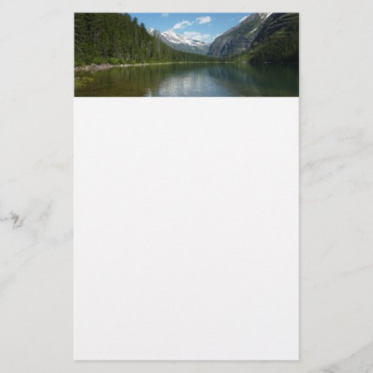 Avalanche See I - Glacier Nationalpark Briefpapier (Vorderseite)