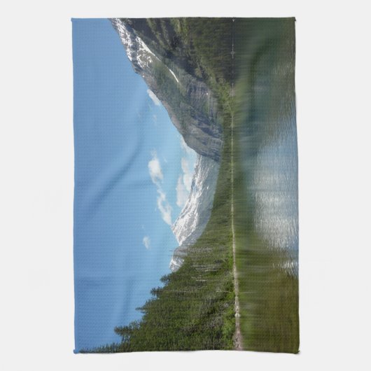 Avalanche See I - Glacier Nationalpark Geschirrtuch (Vertikal)