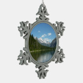 Avalanche See I - Glacier Nationalpark Schneeflocken Zinn-Ornament (Links)