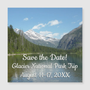 Avalanche See I - Glacier Save the Date Magnetkarte