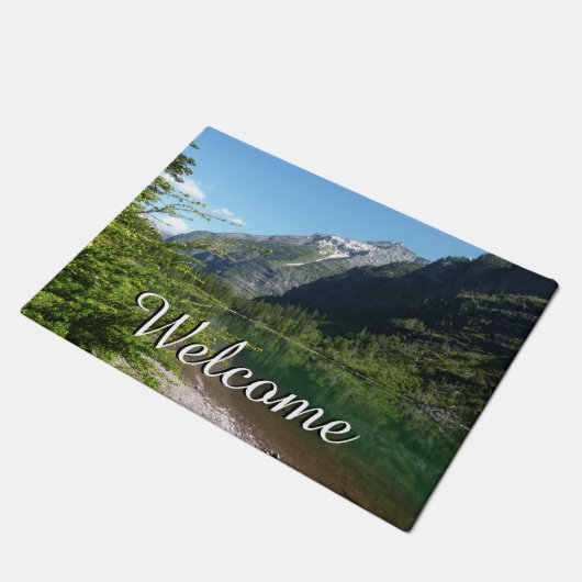 Avalanche See II - Glacier Nationalpark Fußmatte (Schrägansicht)