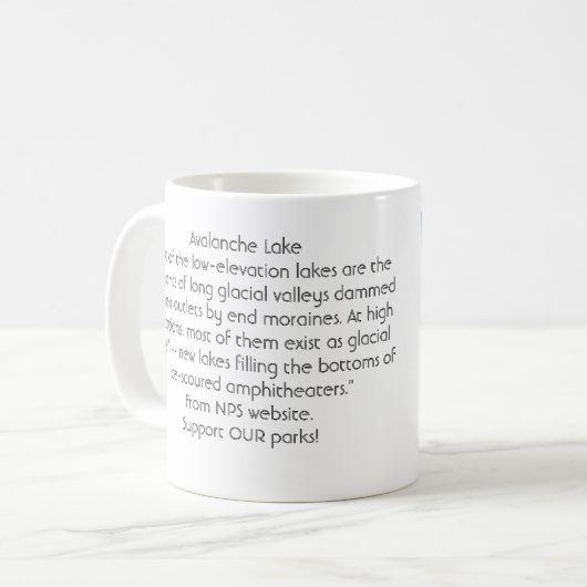 Avalanche See Kaffeetasse (Vorderseite Links)