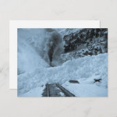 Avalanche Train Tracks Vintag Locmotive Postkarte (Vorne/Hinten)