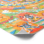 Avalokiteshvara Mandala Poster (Ecke)