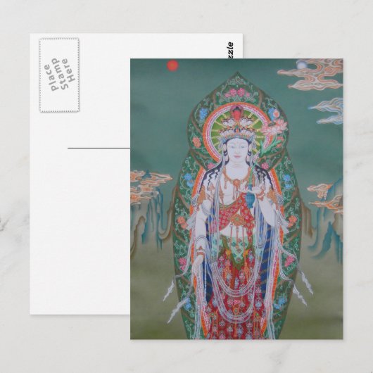 Avalokiteshvara Postkarte (Vorne/Hinten)