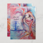 AVALON 1, Edelrot Einladung (Vorne/Hinten)